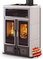 Klover DUAL Kombi Kaminofen Holz Pellet wasserführend elfenbein 27,4 kw